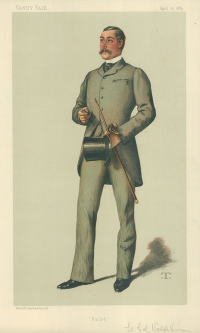 Yarbay Ralph Vivian, Ralph, 21 Nisan 1883, Vanity Fair karikatürü by Theobald Chartran