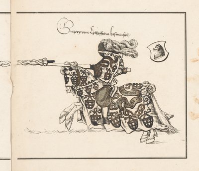 Turnuvalar için Rezerve Edin: Jouster Sola Bakıyor by Theobald Senefelder