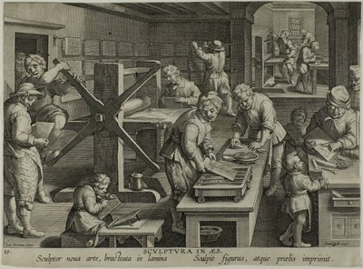 Bakır Oymanın İcadı by Theodoor Galle