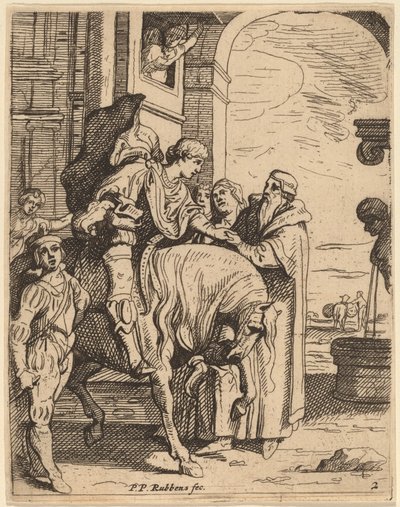Müsrif Oğul Babasına Veda Ediyor by Theodoor van Thulden after Sir Peter Paul Rubens