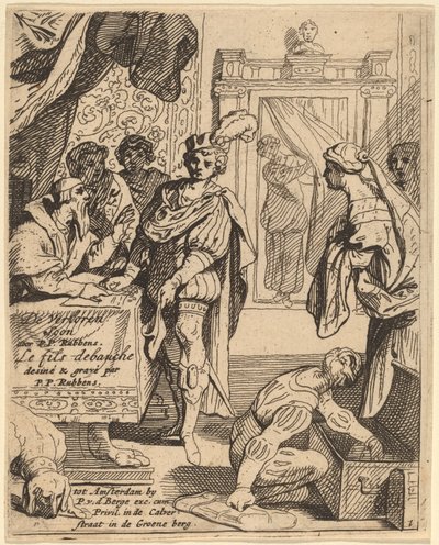 Müsrif Oğul Mirasını Alan by Theodoor van Thulden after Sir Peter Paul Rubens