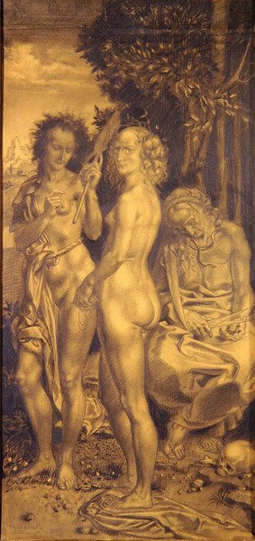 Yaşamın Üç Çağı- sağ panel by Theodor Baierl
