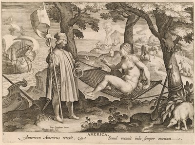 Amerika by Theodor Galle after Jan van der Straet