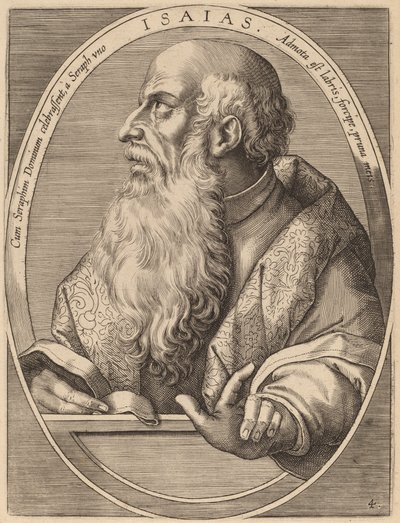 İşaya by Theodor Galle after Jan van der Straet