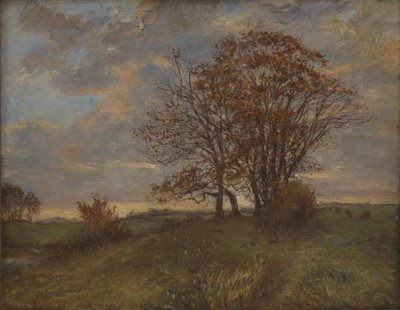 Borup, Zelanda yakınlarında bir manzara. Akşam by Theodor Philipsen