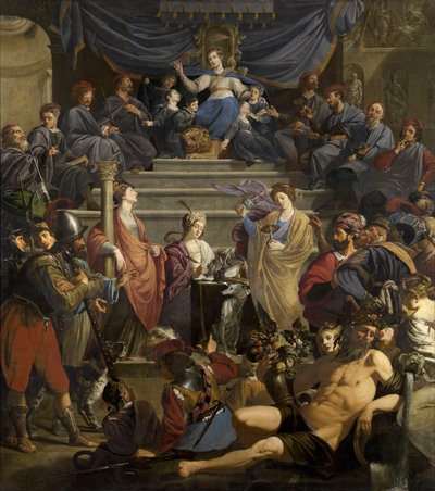 Ghent'teki 'Gedele' Adalet Divanı Alegorisi, c.1627-28 (tuval üzerine yağlı boya) by Theodor Rombouts