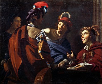 Müzisyenler, c.1620 (tuval üzerine yağlı boya) by Theodor Rombouts