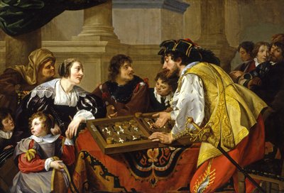 Tavla Oyuncuları, 1634 by Theodor Rombouts