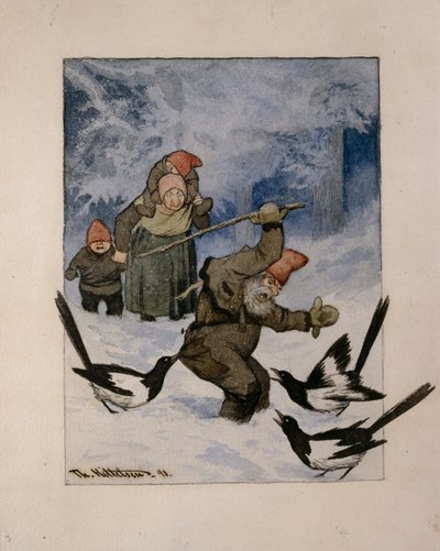 Bir saldırı by Theodor Kittelsen