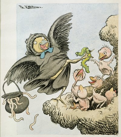 İşte yemek çocuklar by Theodor Kittelsen