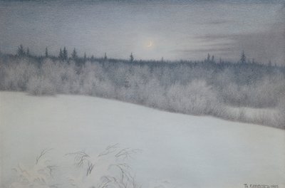 Yeni Yıl arifesi by Theodor Kittelsen