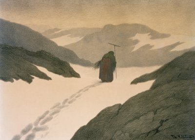 Dağdaki Veba by Theodor Kittelsen