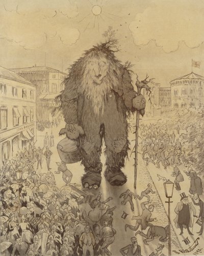 Karl Johan hakkındaki büyük trol by Theodor Severin Kittelsen