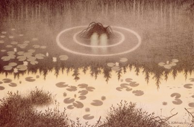 Su serçesi (Nokken) by Theodor Severin Kittelsen