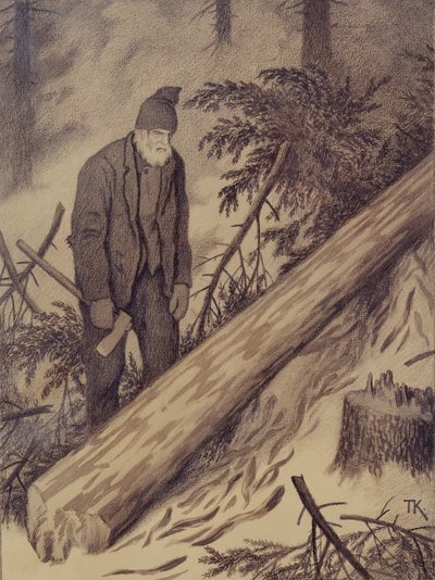 Kış yolu by Theodor Kittelsen