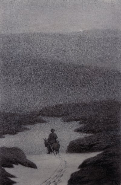 Evet, çok uzaklarda bir şey görüyorum dedi çocuk, parıldadı by Theodor Kittelsen