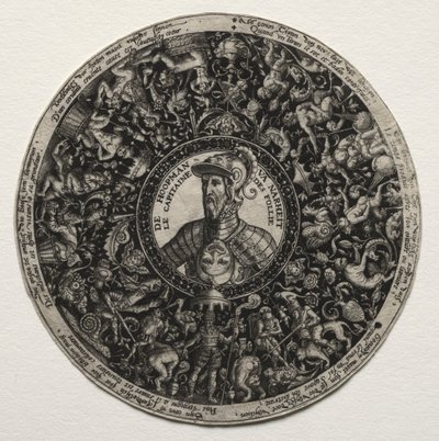 Madalyonlu bir yemek için tasarım by Theodor de Bry