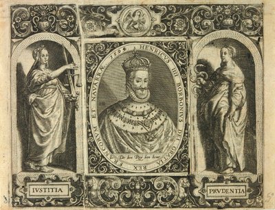 Henricus III Borbonius Dei Gratia Rex Francorum et Navarrae 1595 / Bry, Jean Théodore de by Theodor de Bry
