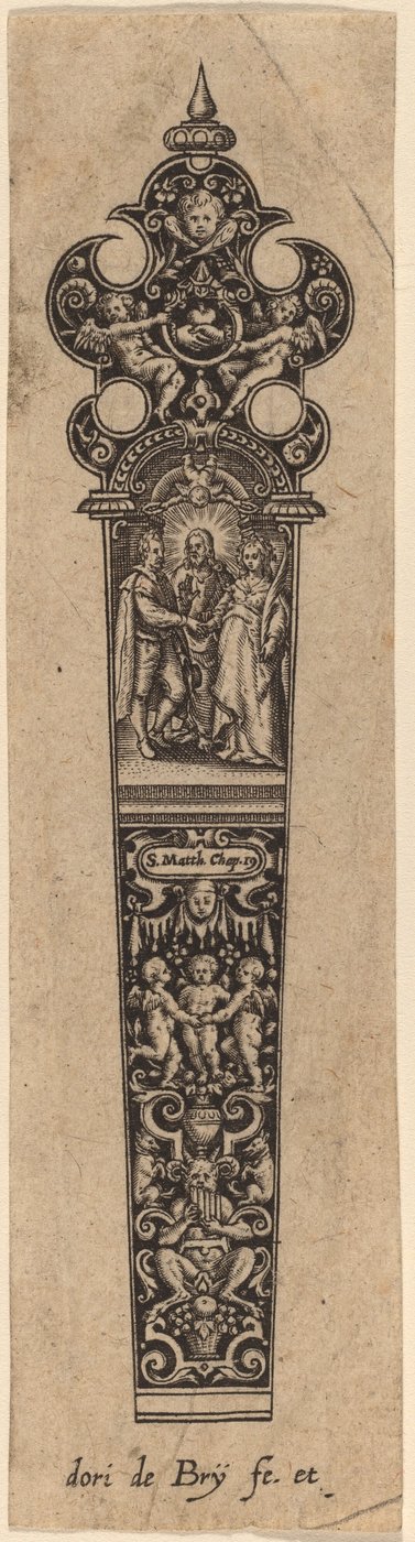 Bıçak Sapı Süsleme by Theodor de Bry