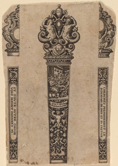 Bıçak Sapı Süsleme by Theodor de Bry