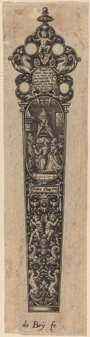 Bıçak Sapı Süsleme by Theodor de Bry