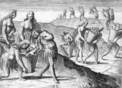 Timucua Kızılderilileri Kabilesi by Theodor de Bry