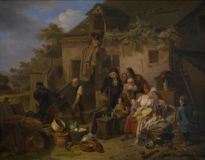 Haczedilen Malların Açık Artırması by Theodore-Joseph-Louis Geirnaert