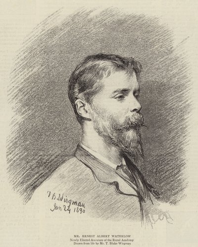 Bay Ernest Albert Waterlow (gravür) by Theodore Blake (after) Wirgman