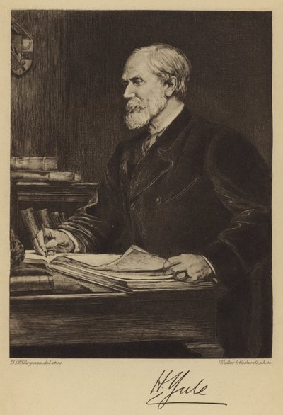 Sir Henry Yule (gravür) by Theodore Blake (after) Wirgman