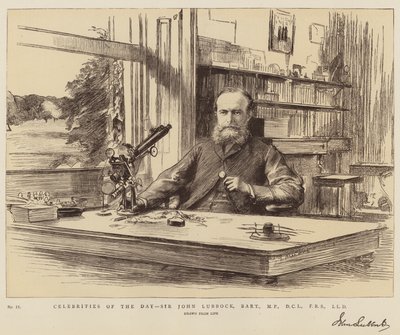 Günün Ünlüleri, Sir John Lubbock, Baronet, MP, DCL, FRS, LLD by Theodore Blake Wirgman
