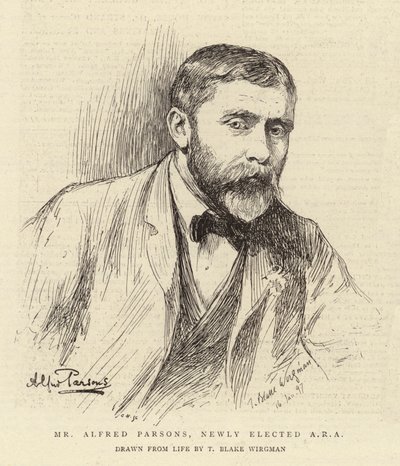 Bay Alfred Parsons, Yeni Seçilen ARA by Theodore Blake Wirgman