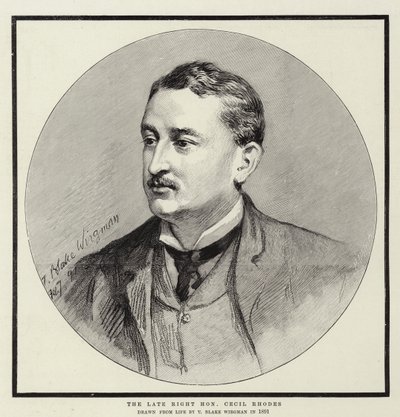 Geç Sağ Sayın Cecil Rhodes by Theodore Blake Wirgman