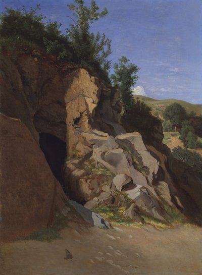 Mağara ile Manzara. by Theodore Caruelle d