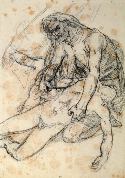 Oğlunun Bedenini Tutan Bir Baba by Theodore Gericault