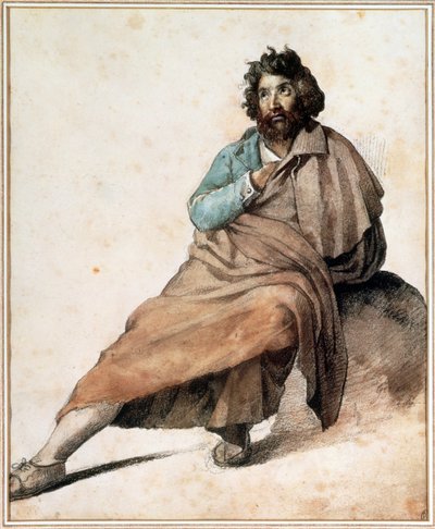 bir İtalyan montagard by Theodore Gericault