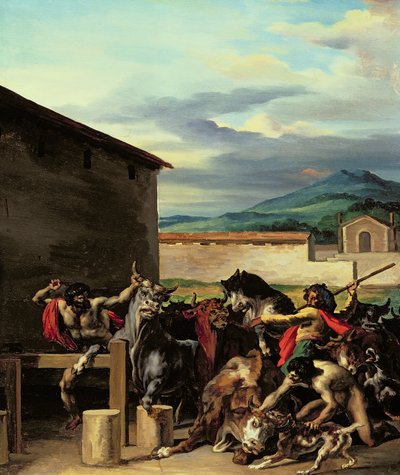 Sığır pazarı by Theodore Gericault