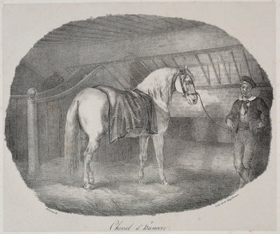 Hanoverian atı. by Theodore Gericault