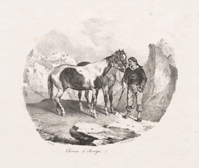Auvergne Atları, 1822. by Theodore Gericault