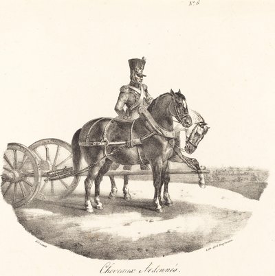 Ardennes atları by Theodore Gericault