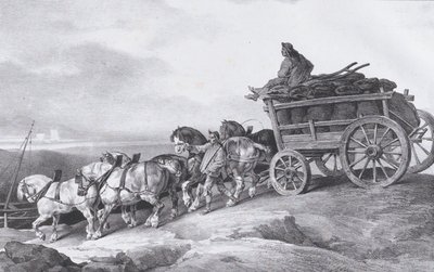 Kömür Vagonu [sic.] Atların Çizdiği, 1822. by Theodore Gericault