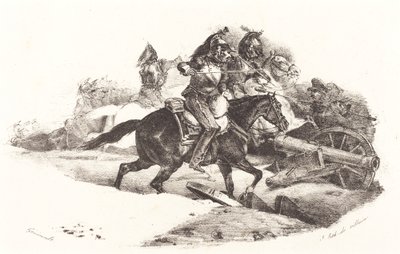 Cuirassiers Şarj by Theodore Gericault