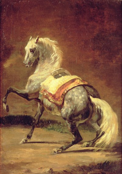 Benekli Gri At by Theodore Gericault