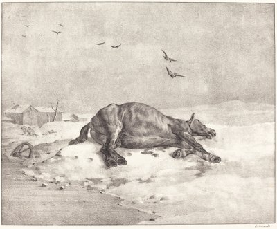 ölü at by Theodore Gericault