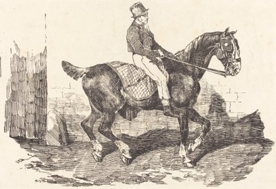 At arabasına binmiş damat by Theodore Gericault