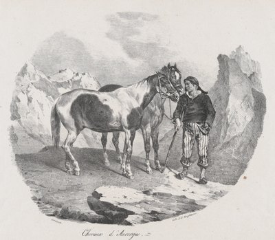 Auvergne Atları, 1822. by Theodore Gericault