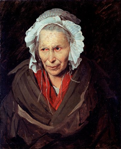 La Hyene de la Salpetriere veya kıskançlığın tek delisi Akıl hastalığından muzdarip yaşlı bir kadının portresi by Theodore Gericault