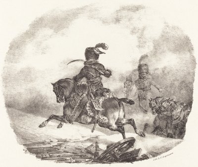 İmparatorluk Muhafızlarının Hafif Topçu Subayı by Theodore Gericault
