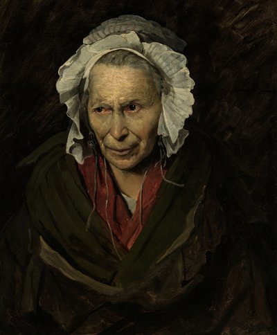 Deli bir kadının portresi by Theodore Gericault
