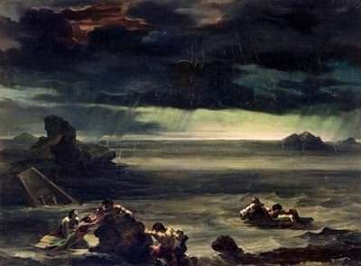 Tufan Sahnesi, 1818-20 by Theodore Gericault