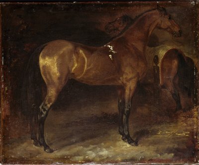 İspanyol Atı - tuval üzerine yağlıboya by Theodore Gericault